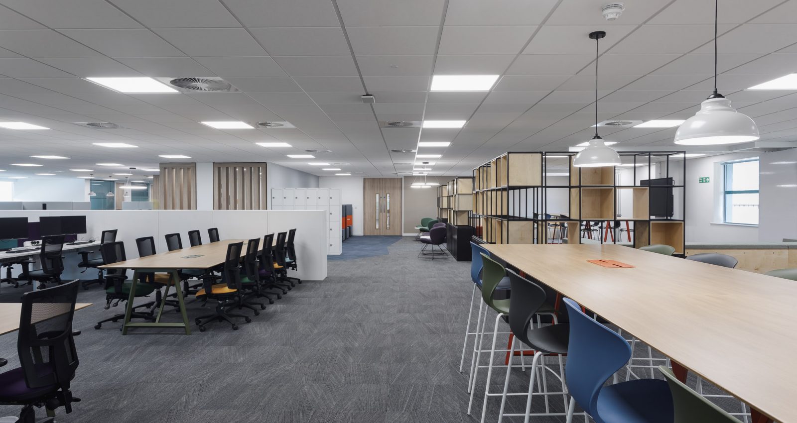 Open plan, multi workspace solutions